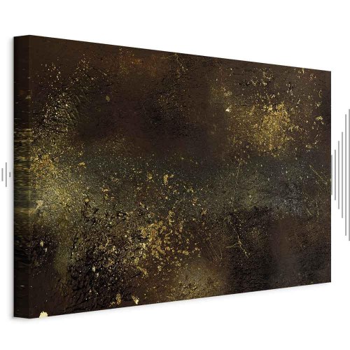 Abstrakt billede på lærred Golden Constellation bredformat
