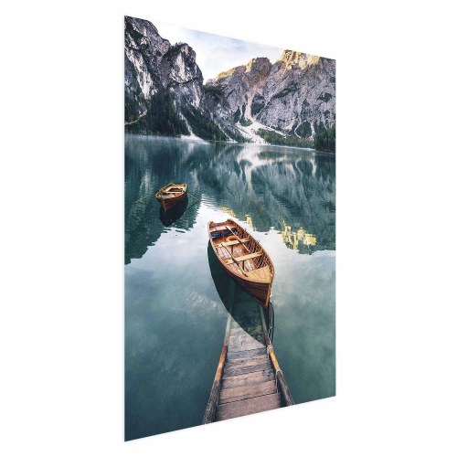Landskabsplakat - Både i Dolomitterne