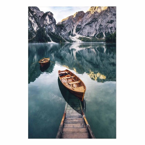 Landskabsplakat - Både i Dolomitterne