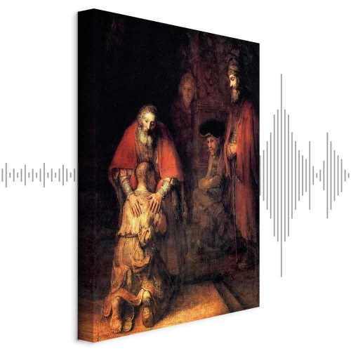 Rembrandt billede på lærred - Den fortabte søns hjemkomst