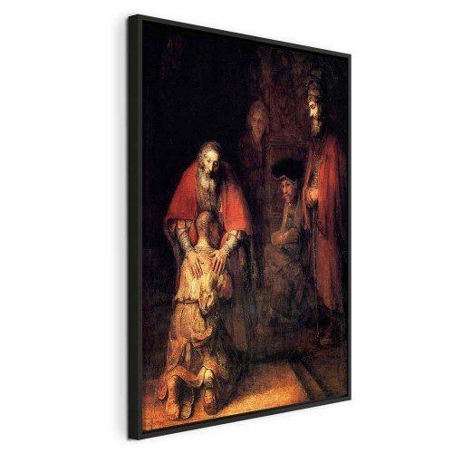 Rembrandt billede på lærred - Den fortabte søns hjemkomst