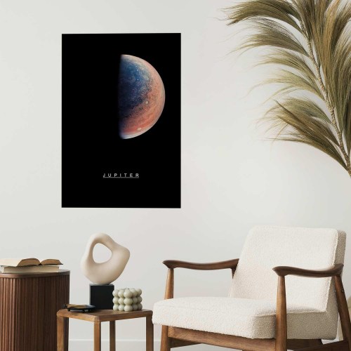 Jupiter plakat til børneværelse og vægdekoration