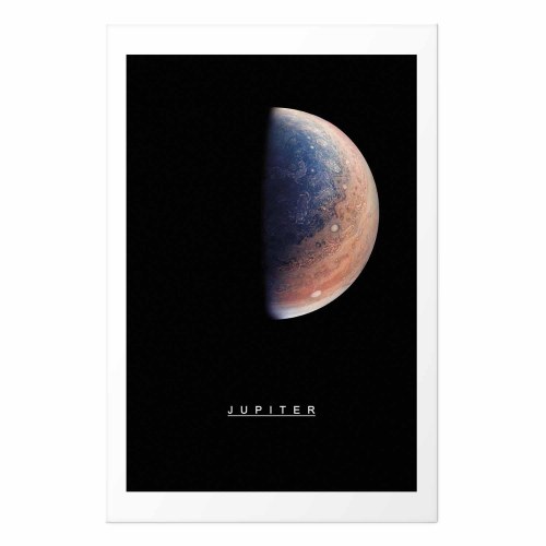 Jupiter plakat til børneværelse og vægdekoration