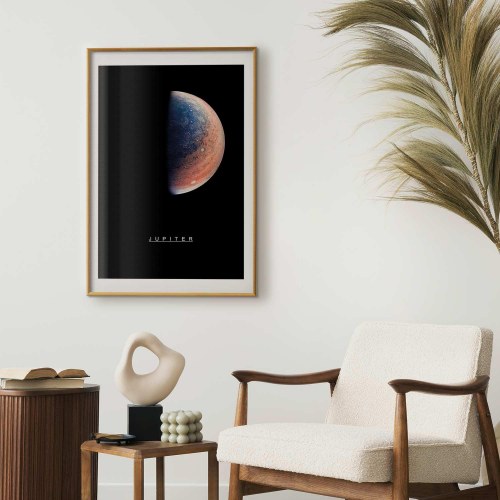 Jupiter plakat til børneværelse og vægdekoration