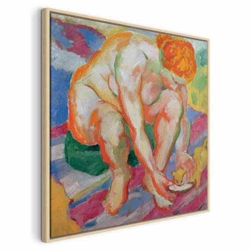 Franz Marc Billede på lærred - Nøgen med kat