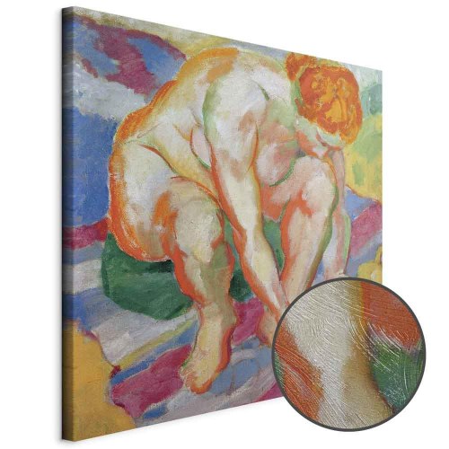 Franz Marc Billede på lærred - Nøgen med kat