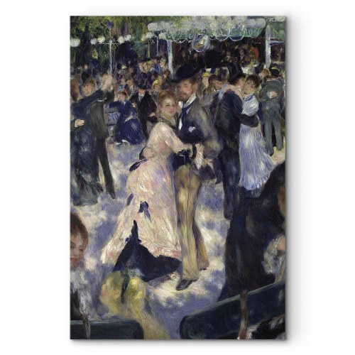 Pierre-Auguste Renoir billede på lærred - Le Moulin de la Galette, detalje af danserne