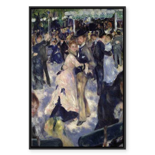 Pierre-Auguste Renoir billede på lærred - Le Moulin de la Galette, detalje af danserne