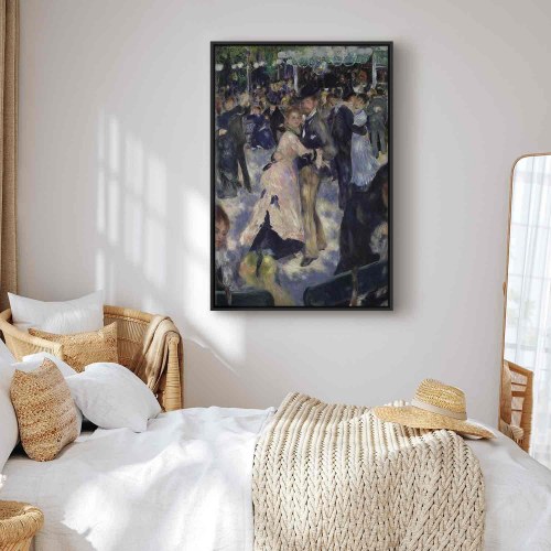 Pierre-Auguste Renoir billede på lærred - Le Moulin de la Galette, detalje af danserne