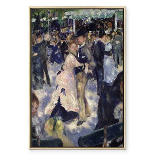 Pierre-Auguste Renoir billede på lærred - Le Moulin de la Galette, detalje af danserne