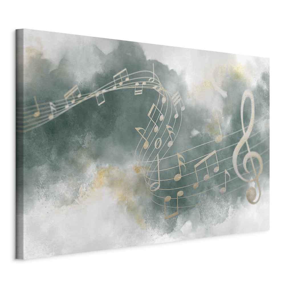 Lærredsbillede Melodien i salmen, 1 del, bredt - 120 x 80 cm - På italiensk lærred billede
