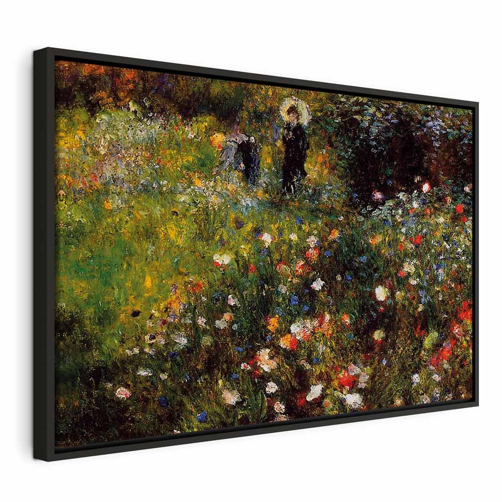 Lærredsbillede Pierre-Auguste Renoir - Summer Landscape - 120 x 80 cm - I en sort træramme