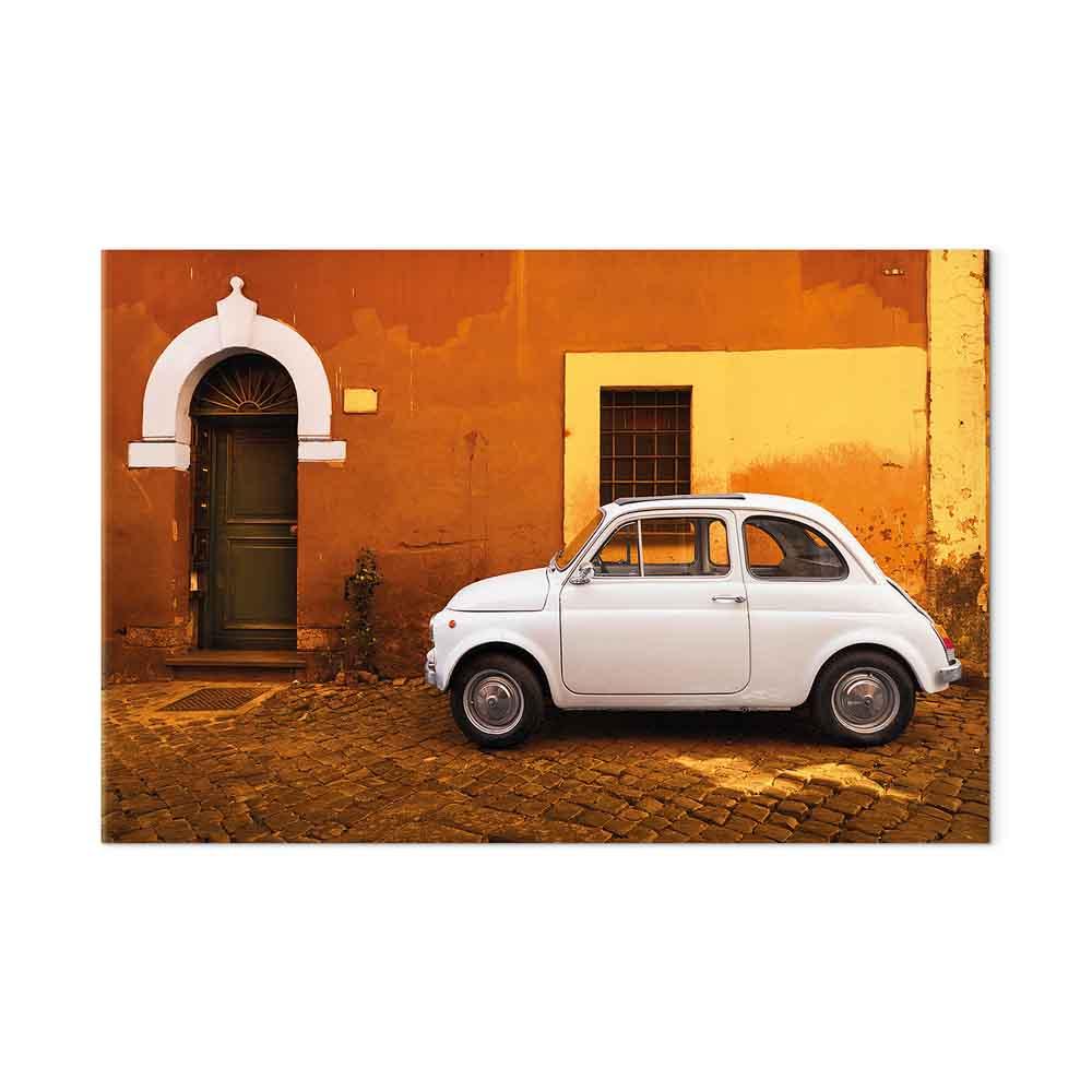 Lærredsbillede - Italiensk gade 1 del bredformat vægbillede - 120 x 80 cm - Akustisk
