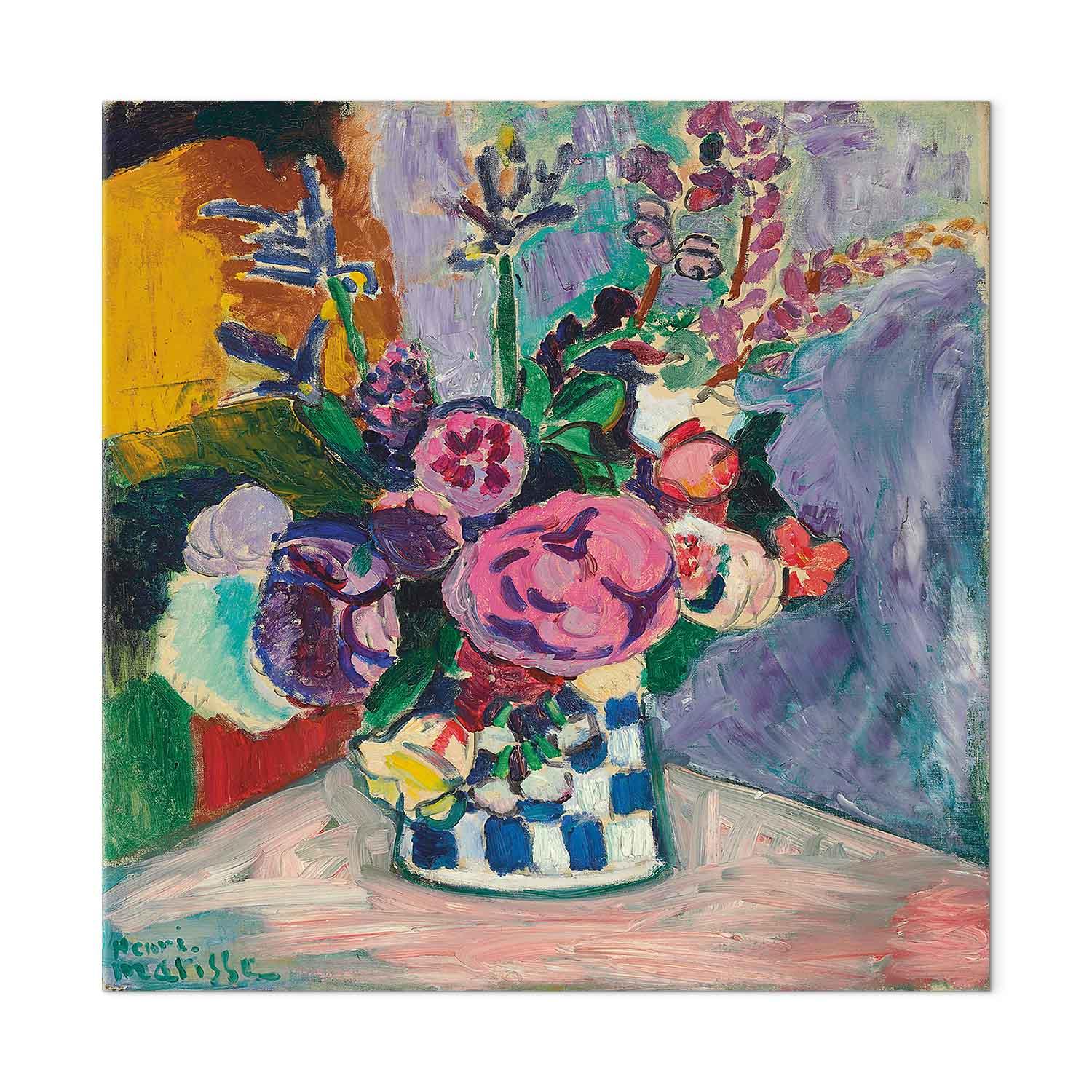 Henri Matisse Pæoner lærredsbillede - 40 x 40 cm - Premium Print billede