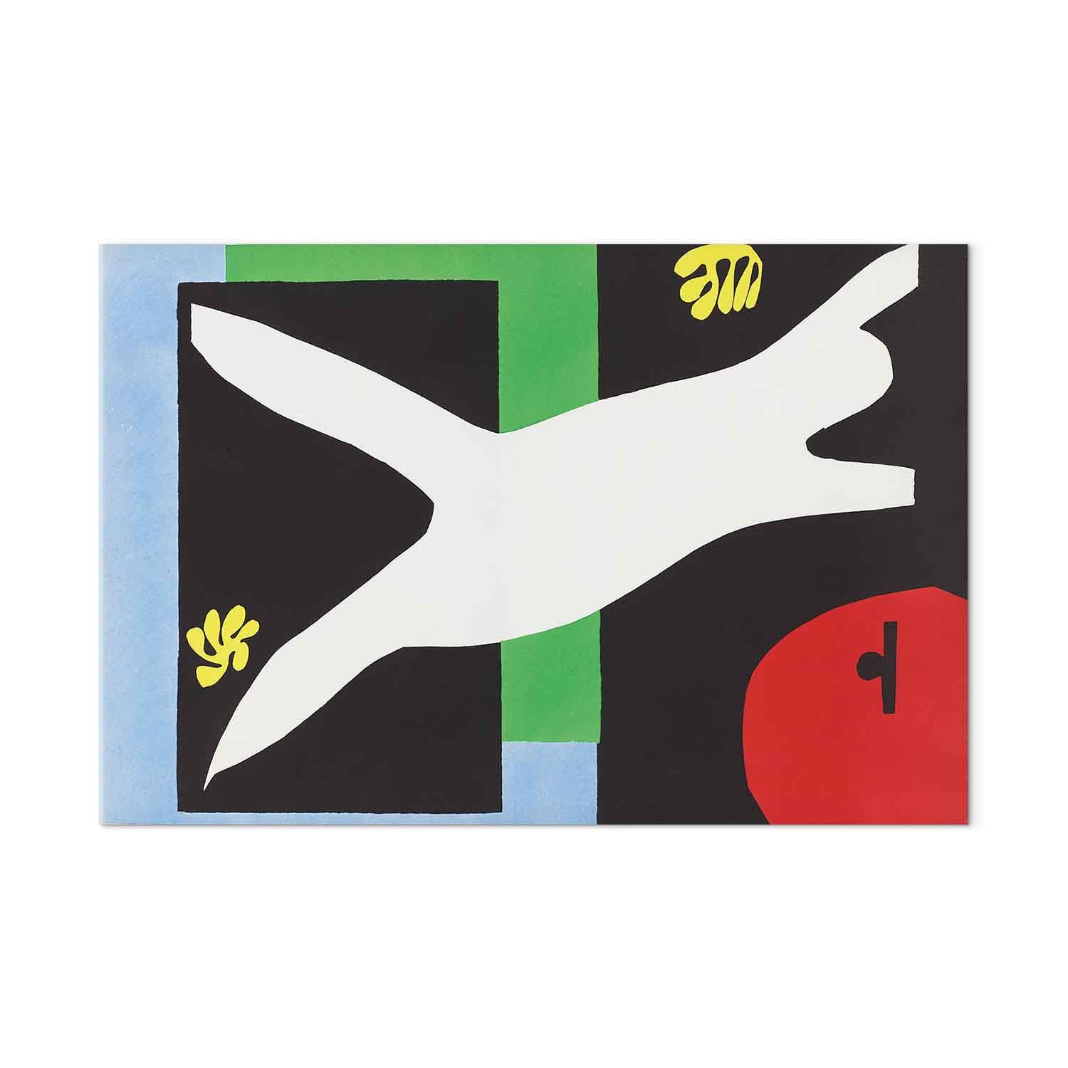 Henri Matisse lærredsbillede - Svømmeren i akvariet fra Jazz - 30 x 20 cm - Akustisk