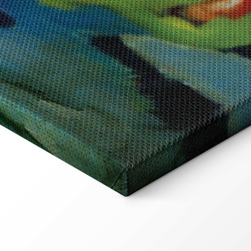 Franz Marc - De røde heste lærredsbillede reproduktion