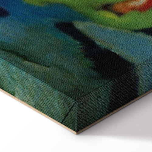 Franz Marc - De røde heste lærredsbillede reproduktion