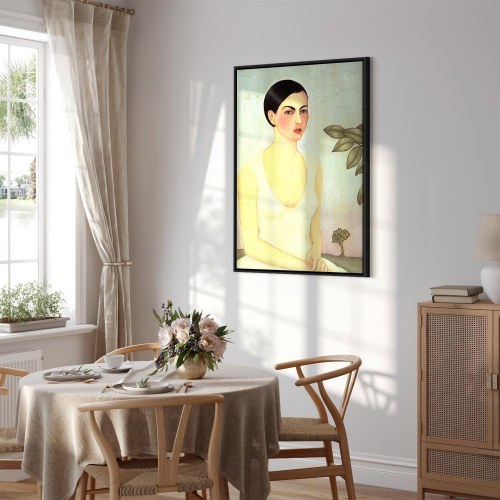 Frida Kahlo Den Hvide Dame lærredsbillede