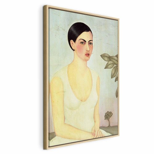 Frida Kahlo Den Hvide Dame lærredsbillede