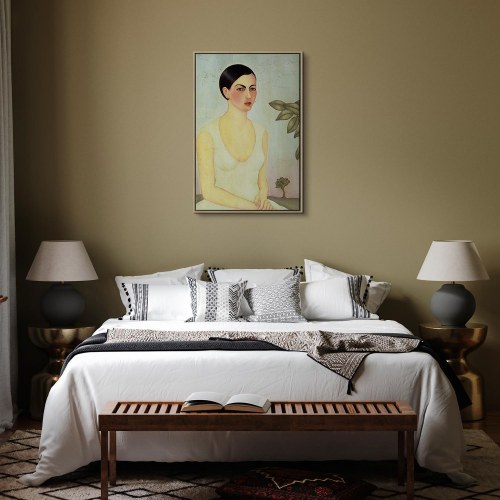 Frida Kahlo Den Hvide Dame lærredsbillede