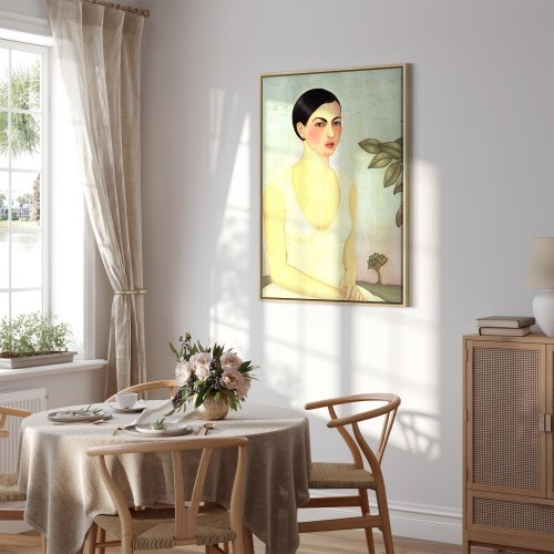 Frida Kahlo Den Hvide Dame lærredsbillede