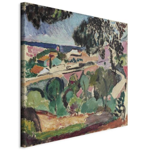 Henri Matisse billede på lærred - Landskab ved Collioure