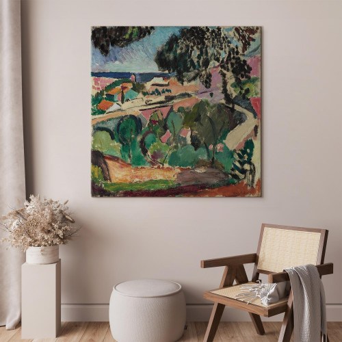 Henri Matisse billede på lærred - Landskab ved Collioure