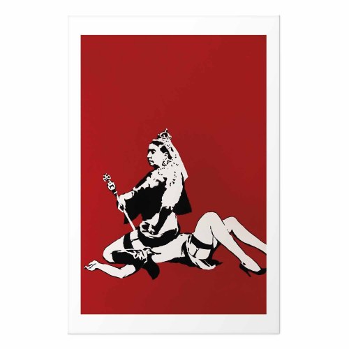 Banksy Queen Victoria plakat til væggen