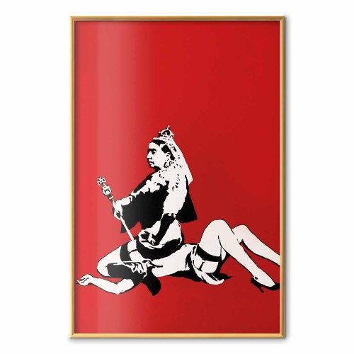 Banksy Queen Victoria plakat til væggen