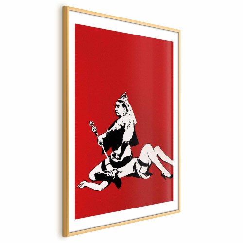 Banksy Queen Victoria plakat til væggen