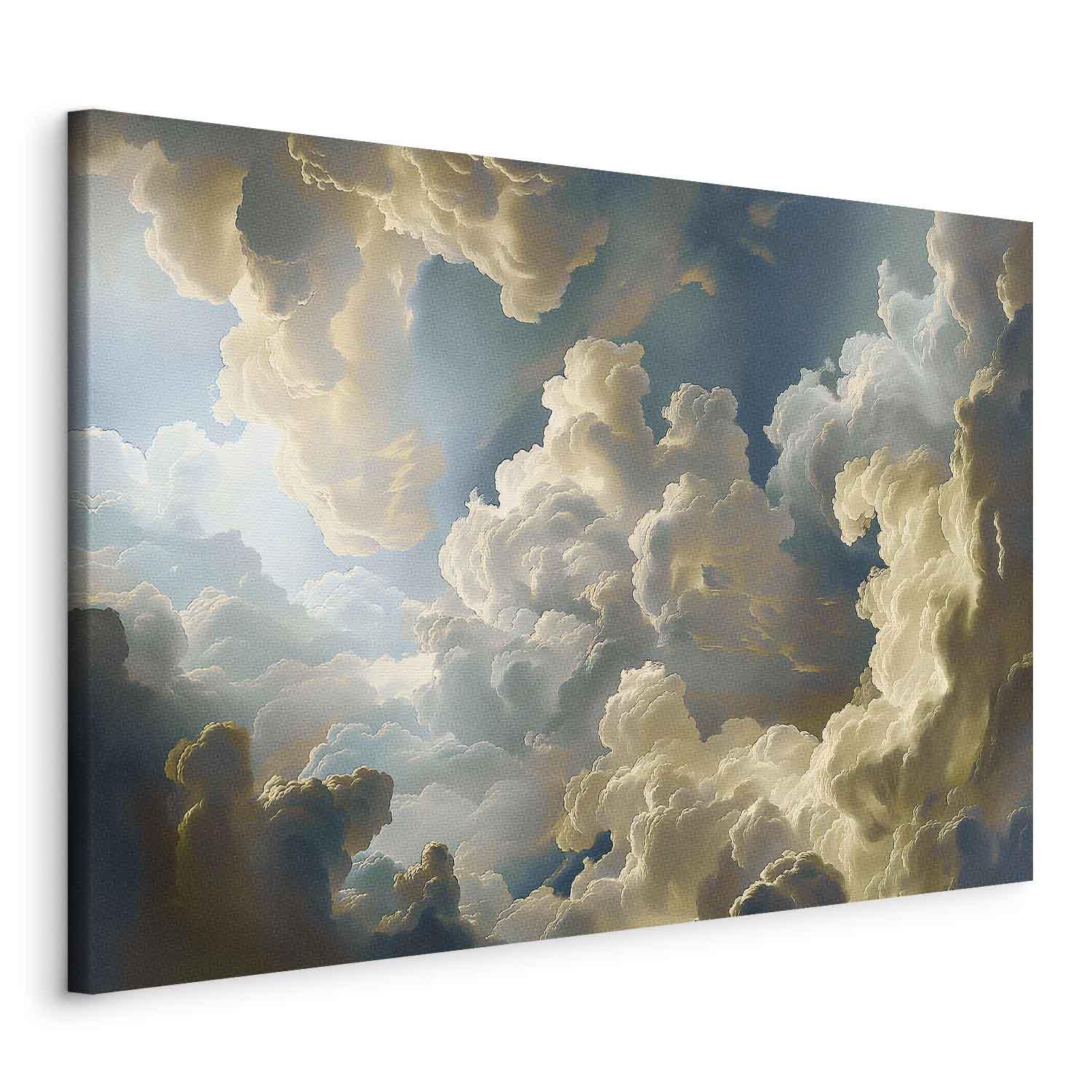 Lærredsbillede Sun and Shadows - himmel og skyer - 120 x 80 cm - Standard billede