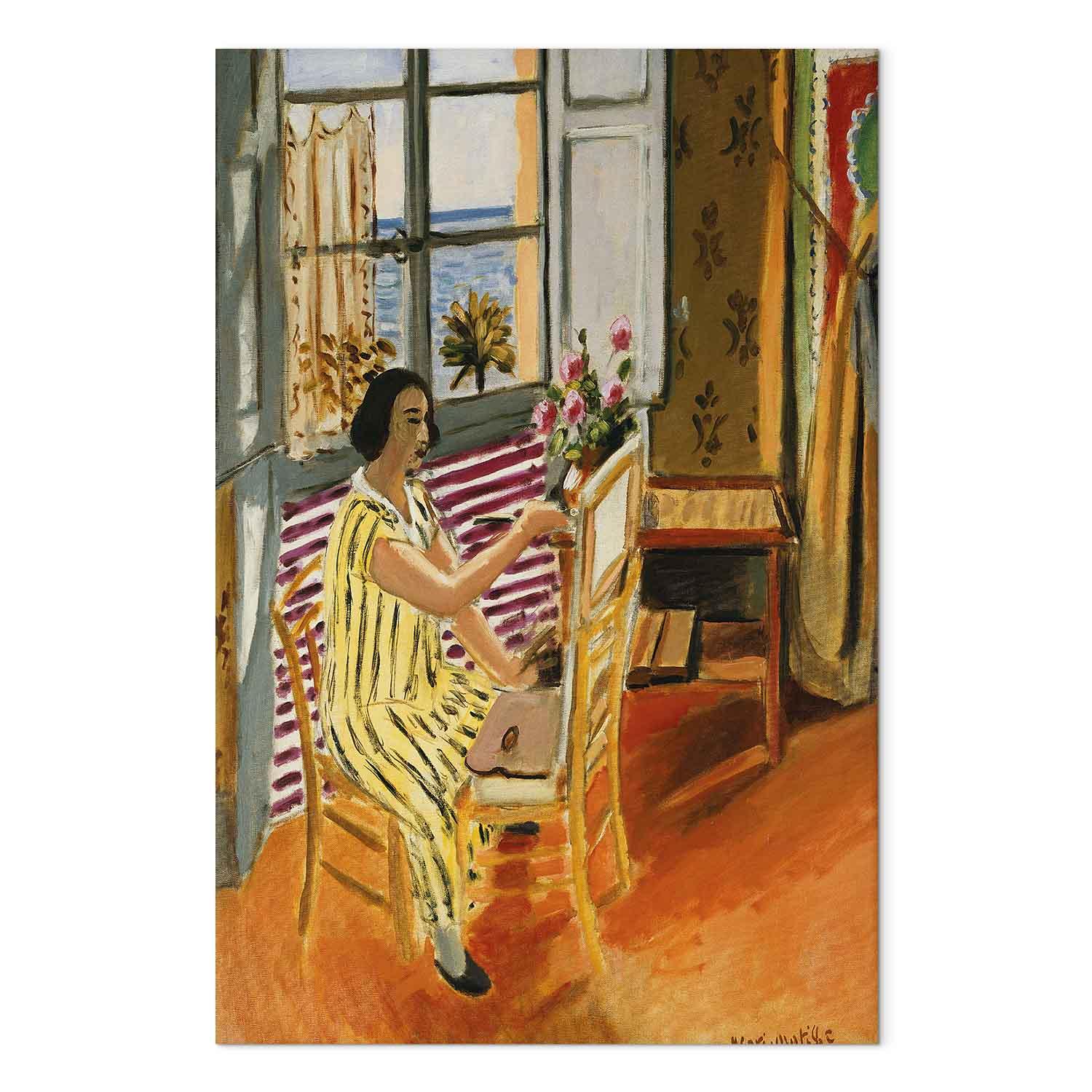 Henri Matisse - Morgensession billede på lærred, reproduktion til væg - 80 x 120 cm - Akustisk