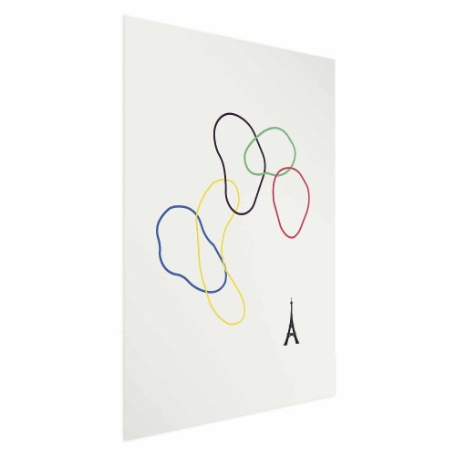 Plakat Colorful Circles - minimalistisk abstrakt vægplakat