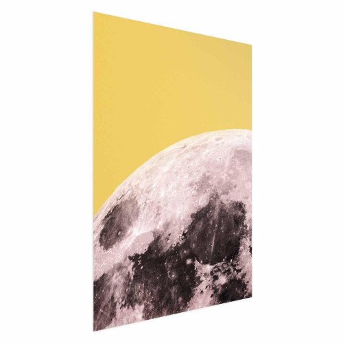 Måneplakat - Solrig Måne
