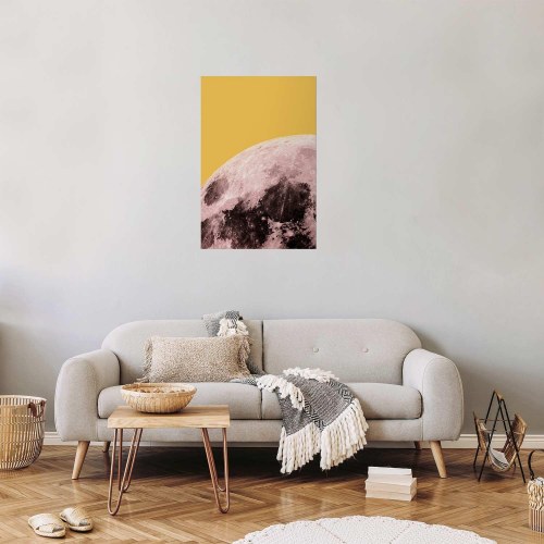Måneplakat - Solrig Måne