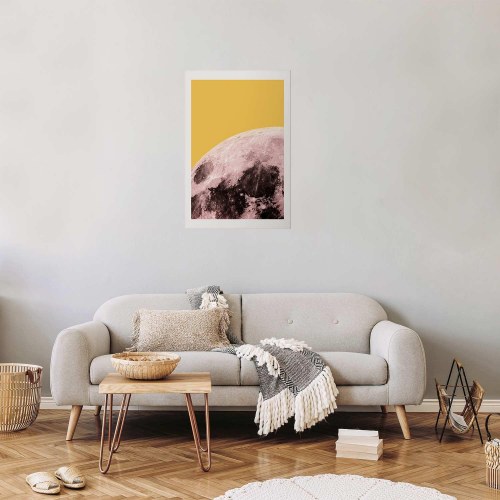 Måneplakat - Solrig Måne