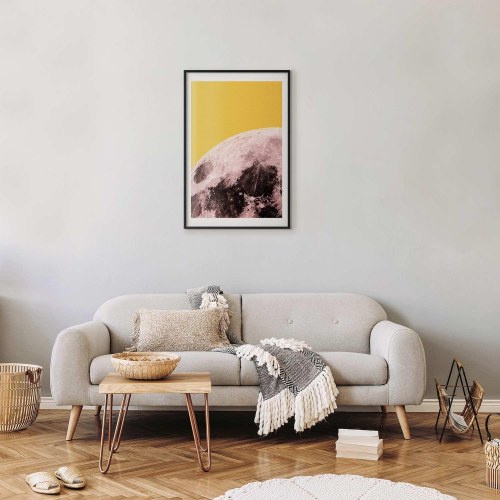 Måneplakat - Solrig Måne