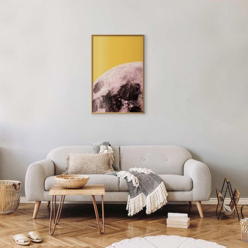 Måneplakat - Solrig Måne