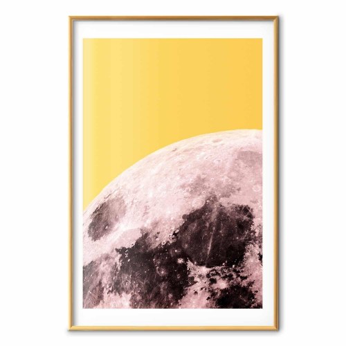 Måneplakat - Solrig Måne