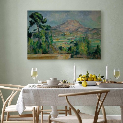 Paul Cézanne Mont Sainte-Victoire lærredsbillede 120 x 80 cm