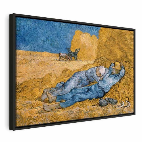 Vincent van Gogh billede på lærred - Middag: Hvile fra arbejdet