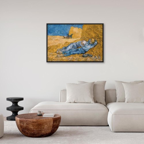 Vincent van Gogh billede på lærred - Middag: Hvile fra arbejdet