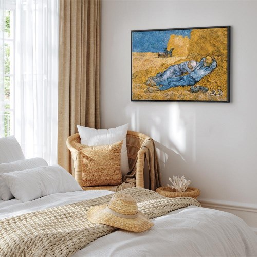 Vincent van Gogh billede på lærred - Middag: Hvile fra arbejdet