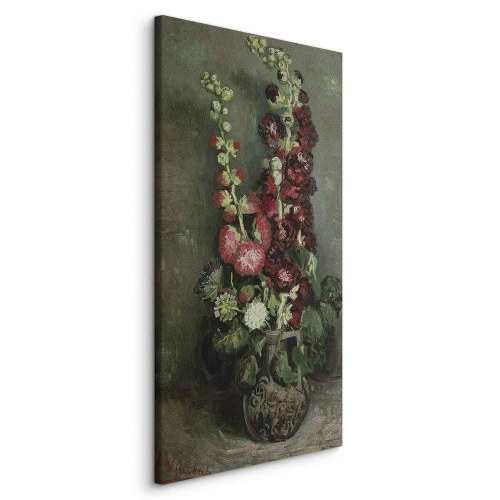 Vincent van Gogh billede på lærred - Vase med stokroser reproduktion