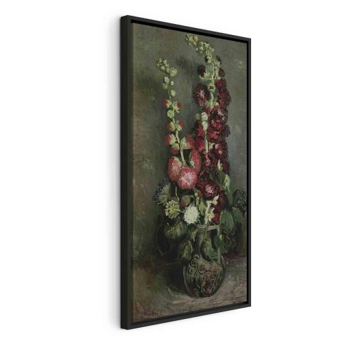 Vincent van Gogh billede på lærred - Vase med stokroser reproduktion