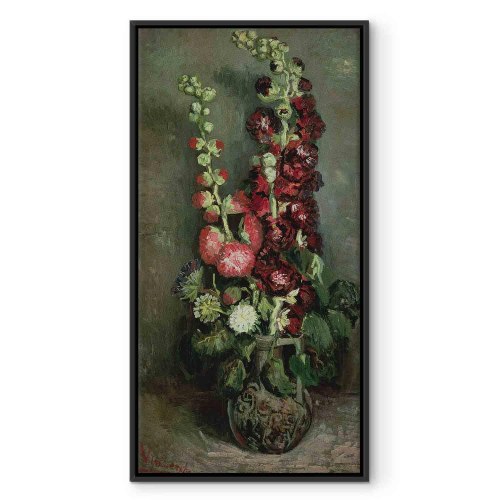 Vincent van Gogh billede på lærred - Vase med stokroser reproduktion