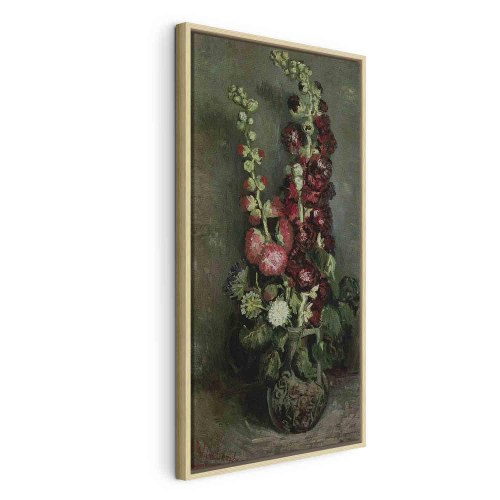Vincent van Gogh billede på lærred - Vase med stokroser reproduktion