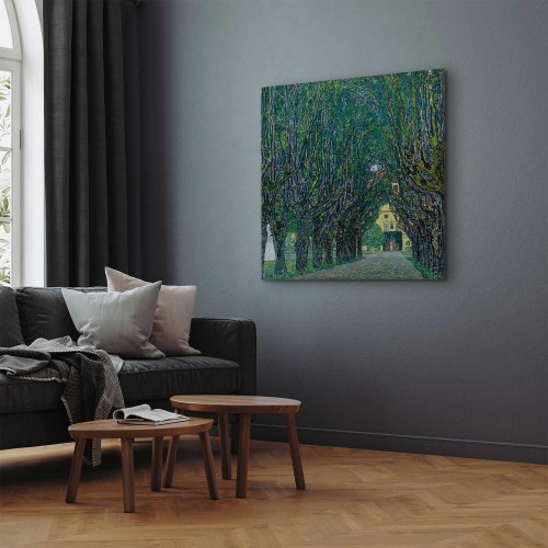 Gustav Klimt billede på lærred - Allé i parken ved Schloss Kammer