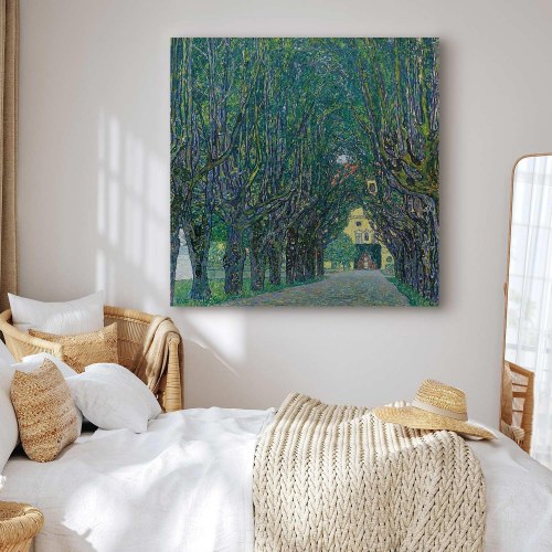 Gustav Klimt billede på lærred - Allé i parken ved Schloss Kammer