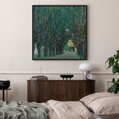 Gustav Klimt billede på lærred - Allé i parken ved Schloss Kammer